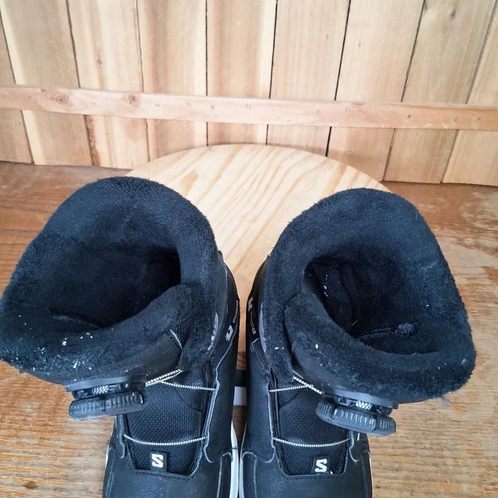 Salomon Whipstar BOA Snowboard Boots Kids‎ US 3.5 Black Youth Boys